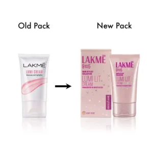 Lakme Lumi Cream - Face cream with Moisturizer + Highlighter, enriched with Niacinamide & Hyaluronic Acid - Dewy Rose