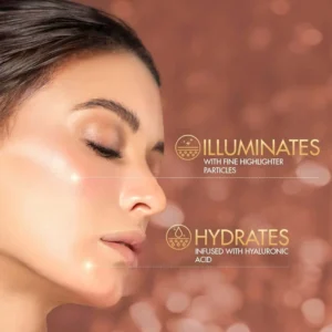 Lakme Lumi Cream - Face cream with Moisturizer + Highlighter, enriched with Niacinamide & Hyaluronic Acid - Dewy Rose
